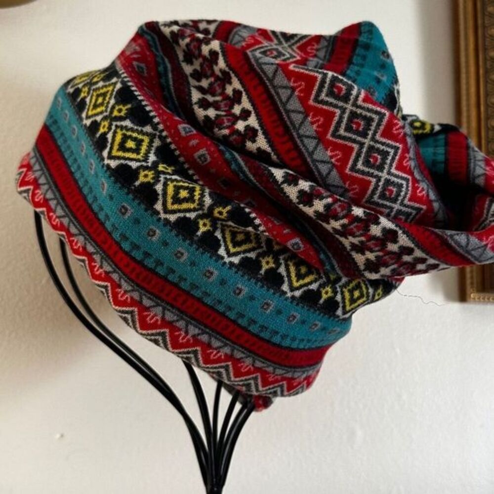 Colorful Boho open top hat